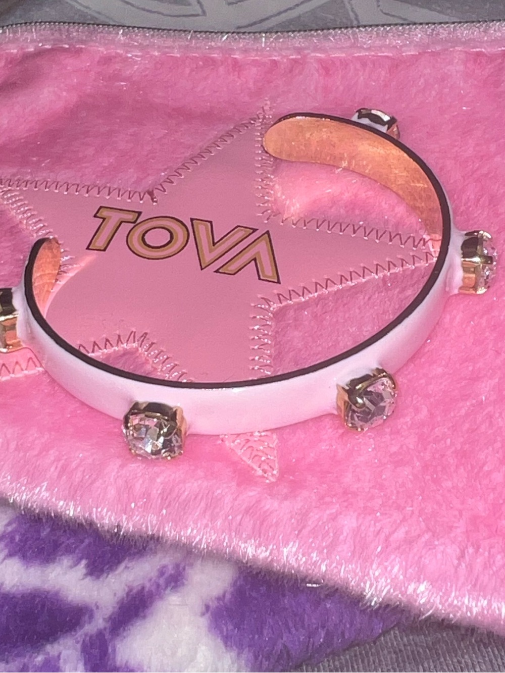 Brand new TOVA light pink cuff bracelet